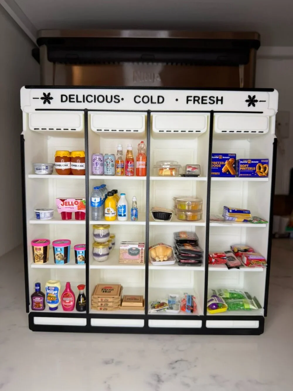 Mini Brands Fill the Fridge Compatible Shelf | 3D Printed Grocery Display Shelf